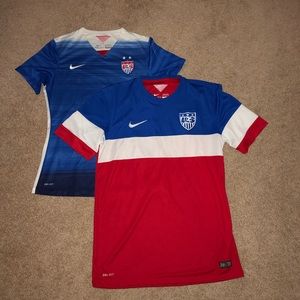 Two US soccer national team jerseys